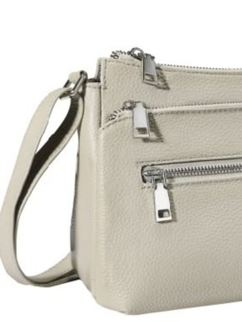 Befen Creme/Tan Pebbled Leather Crossbody/shoulder camera bag NWT